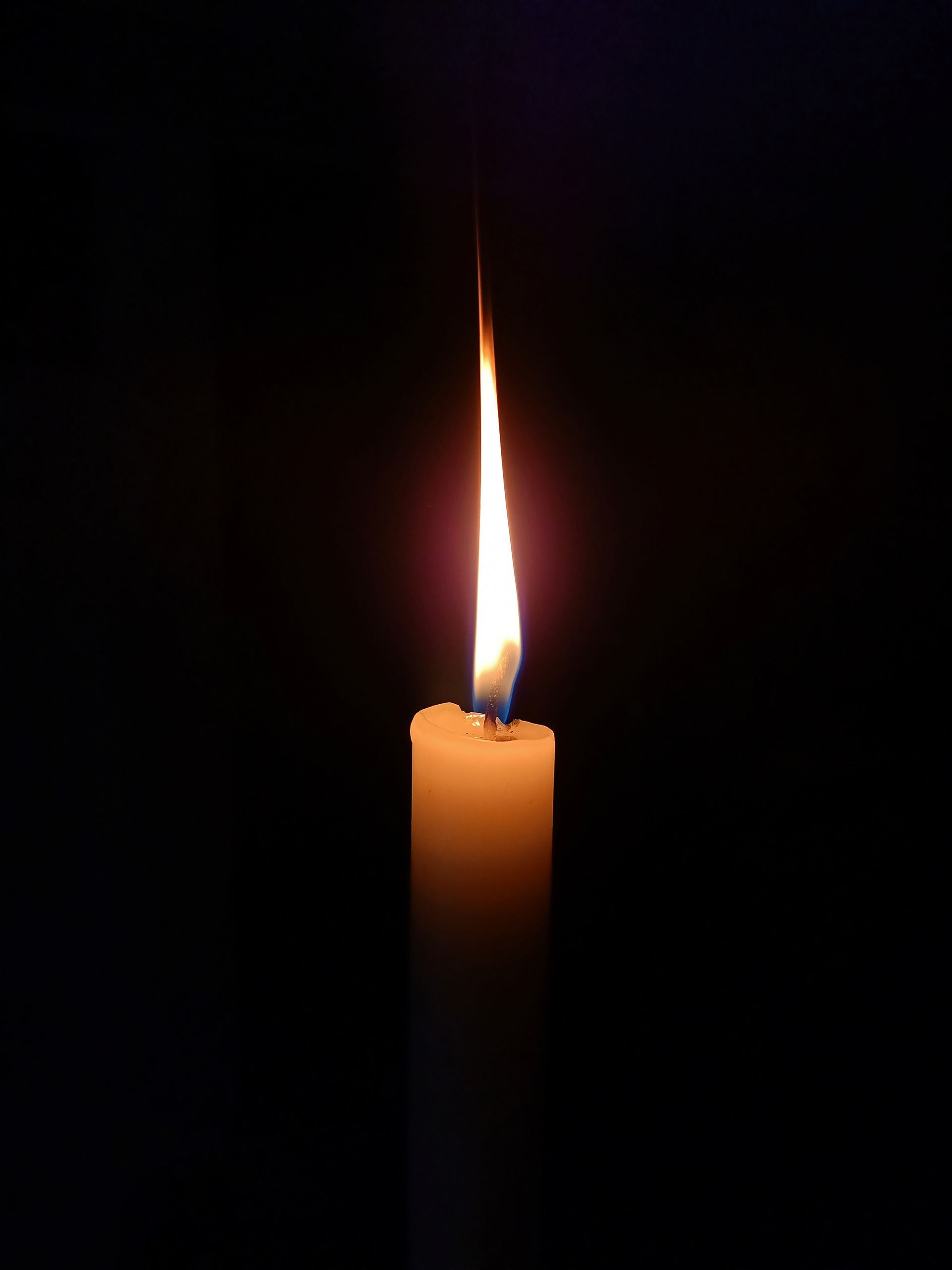 A burning candle