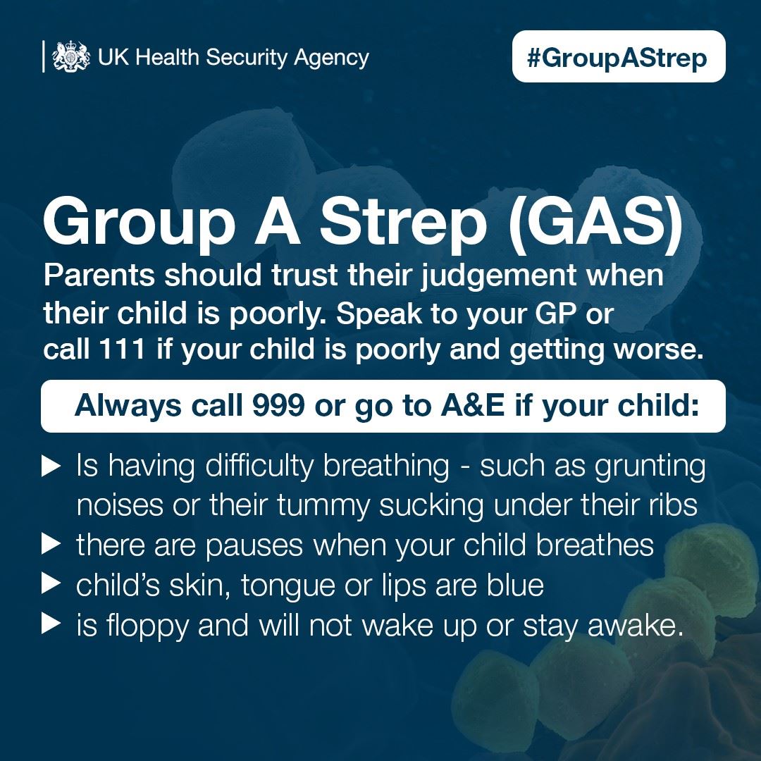 Parents should trust their judgment when their child is porrly. Speak to your GP or call 111 if you child is poorly and getting worse.