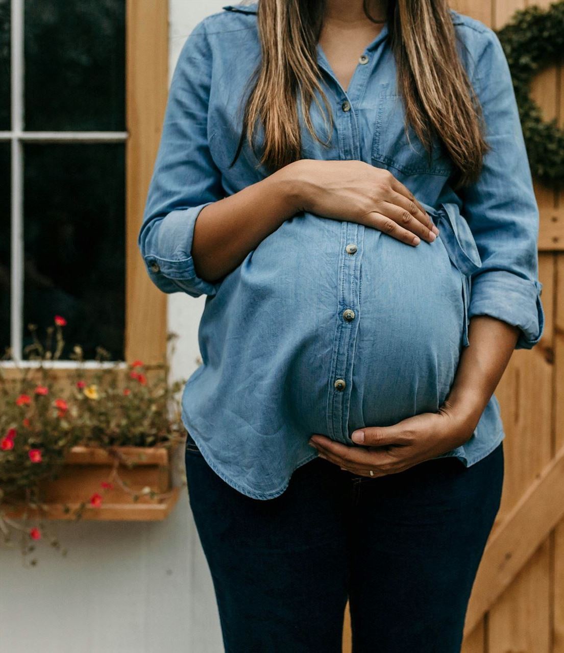 a pregnant woman
