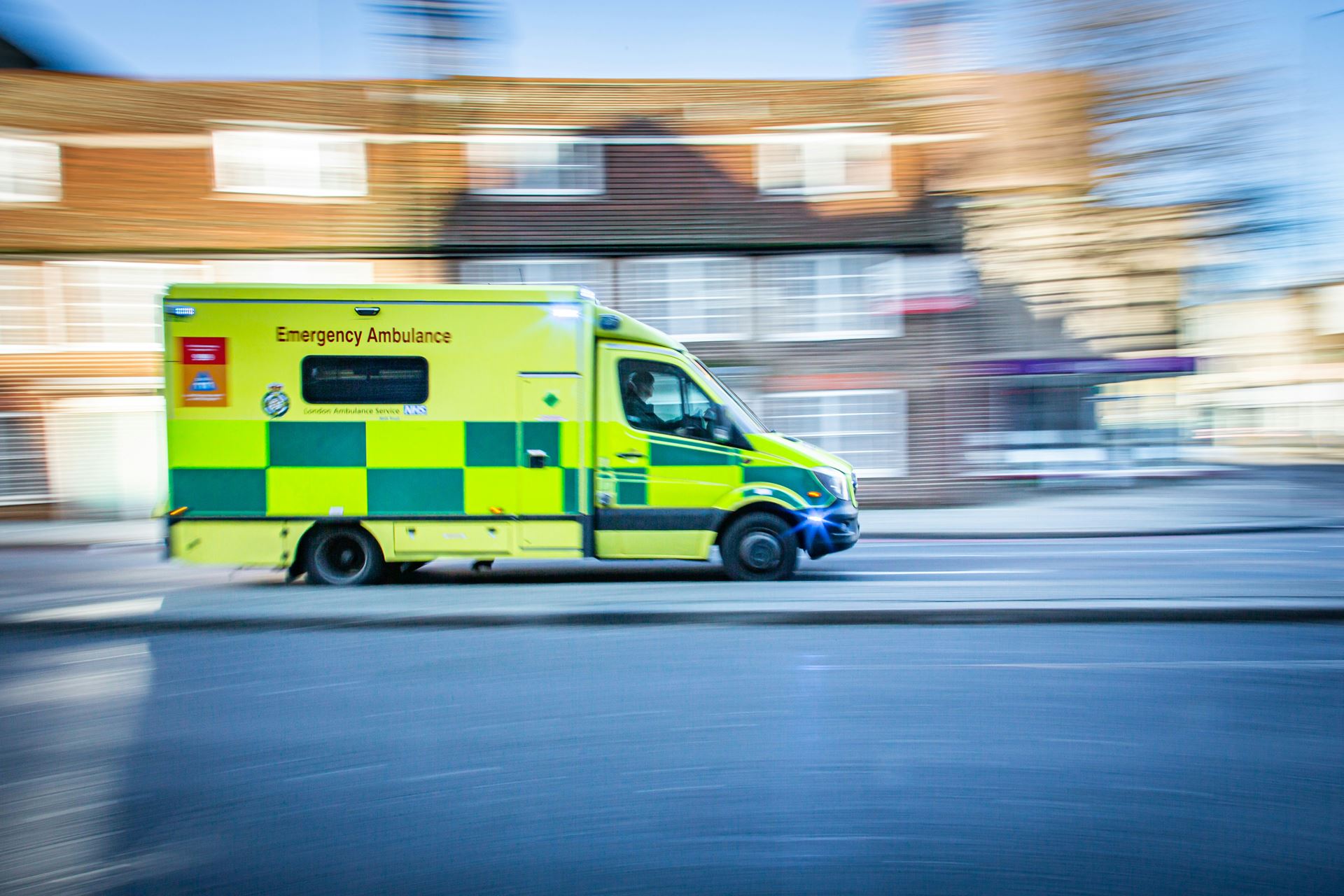 an ambulance responding to an event  