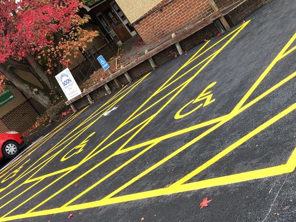 Accessible parking spaces