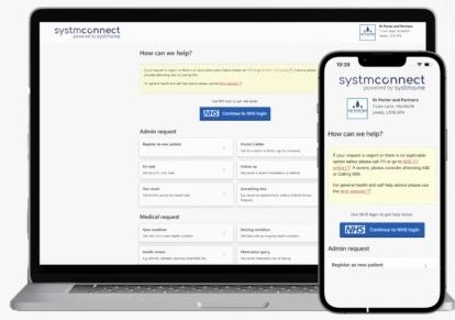 systmConnect on laptop and mobile phone screens